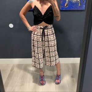 Vivienne Westwood Wide Leg Crop Crotch pants